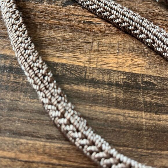 The SAK Tan Woven Square Zip Top with Flap Crossbody Shoulder Mini Bag Purse - Picture 10 of 11